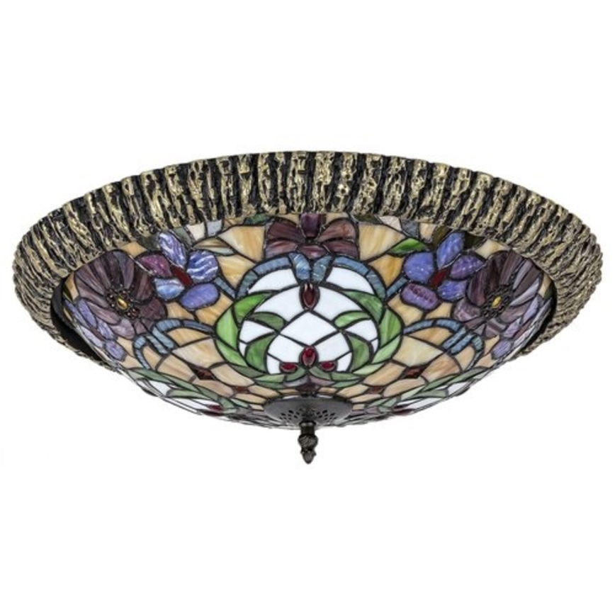 Rabalux - Tiffany, lámpara de techo con vitral, 2xE27/60W/230V, Ø 44 cm