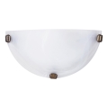 Rabalux - Aplique de pared 1xE27/60W/230V con cristal alabastrino