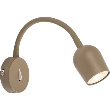 Rabalux - Aplique de pared orientable 1xGU10/15W/230V beige
