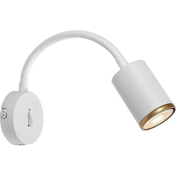 Rabalux - Aplique de pared orientable 1xGU10/15W/230V blanco