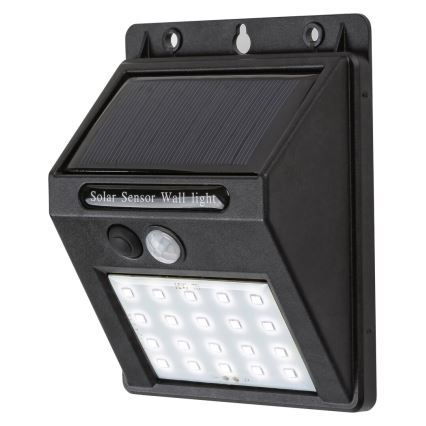 Rabalux - Aplique solar LED de pared con sensor IP44 1200 mAh