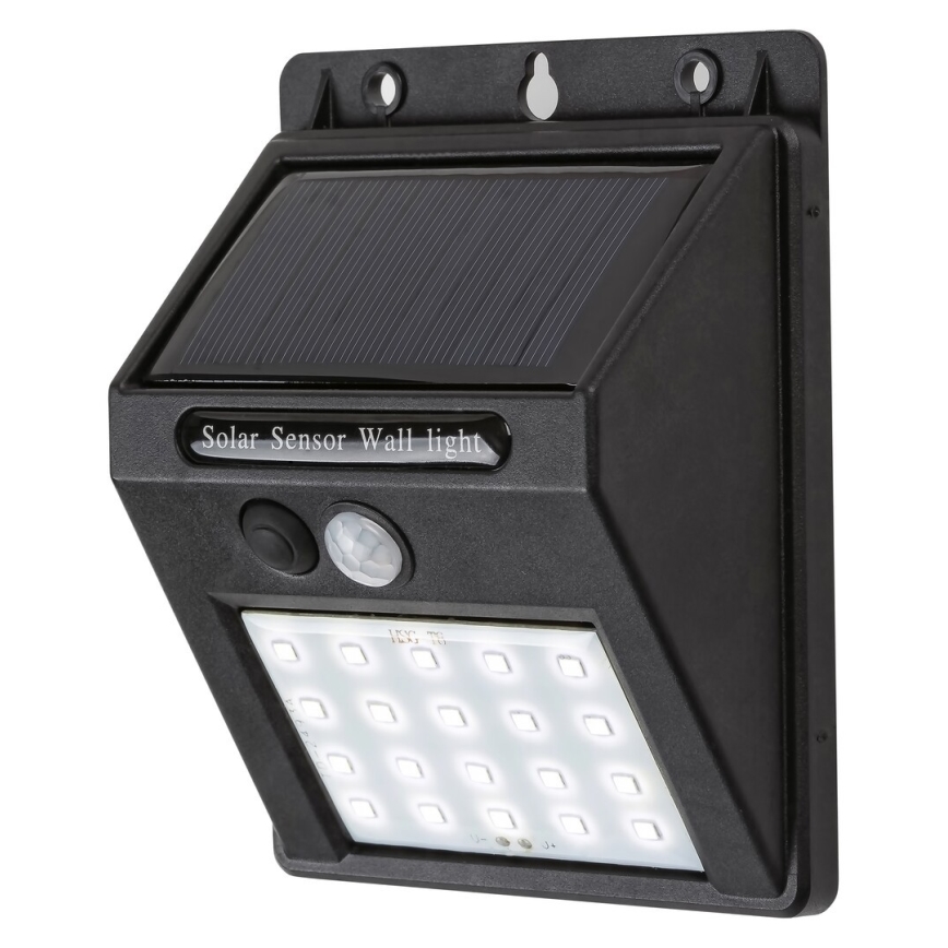 Rabalux - Aplique solar LED de pared con sensor IP44 1200 mAh