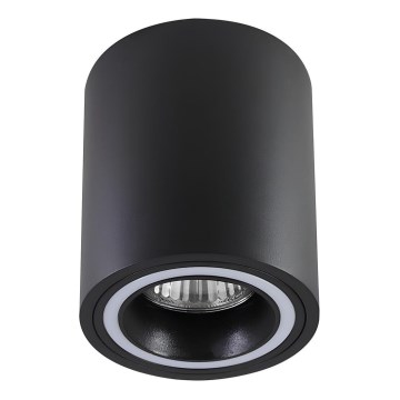 Rabalux - Foco 1xGU10/25W/230V redondeado negro