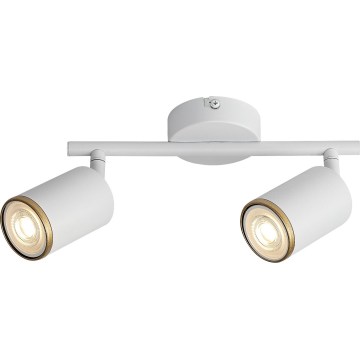 Rabalux - Foco orientable 2xGU10/15W/230V blanco