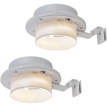 Rabalux - Juego de 2 apliques de pared solares LED LED/0,06W/1,2V 300 mAh IP44