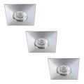 Rabalux - Juego de 3 focos empotrables LED para baño LED/4W/230V IP44
