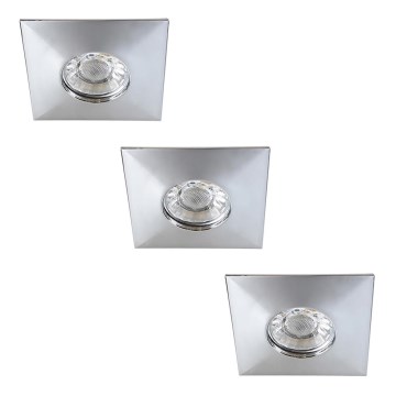 Rabalux - Juego de 3 focos empotrables LED para baño LED/4W/230V IP44