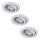 Rabalux - Juego de 3 focos empotrados LED, 1x casquillo GU10/3W/230V, IP40