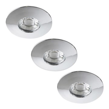 Rabalux - Juego de 3 luminarias empotrables para baño LED/4W/230V IP44