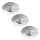 Rabalux - Juego de 3 luminarias empotrables para baño LED/4W/230V IP44
