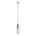 Rabalux - Lámpara colgante 1xE27/40W/230V transparente/cromo brillante
