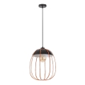 Rabalux - Lámpara colgante 1xE27/60W/230V negro/naranja