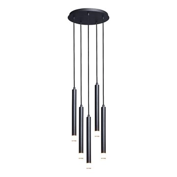 Rabalux - Lámpara colgante 5xG9/5W/230V negro