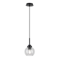 Rabalux - Lámpara de araña de baño en cadena 1xE27/15W/230V negro IP44