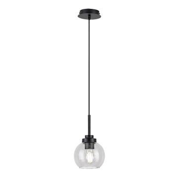 Rabalux - Lámpara de araña de baño en cadena 1xE27/15W/230V negro IP44