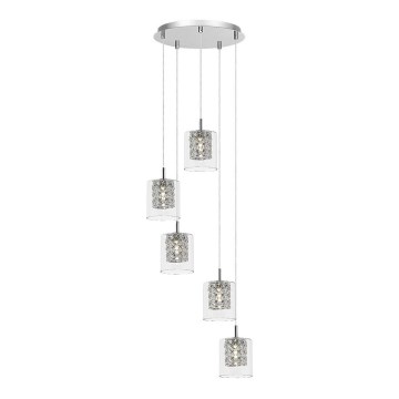 Rabalux - Lámpara de araña de cristal 5xG9/40W/230V