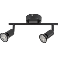 Rabalux - Lámpara de focos con 2xGU10/25W/230V negra