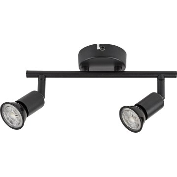 Rabalux - Lámpara de focos con 2xGU10/25W/230V negra