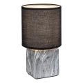 Rabalux - Lámpara de mesa 1xE14/40W/230V negra/efecto mármol