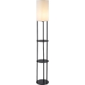 Rabalux - Lámpara de pie con estantes 1xE27/40W/230V negra
