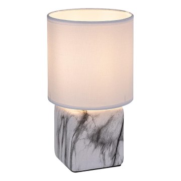 Rabalux - Lámpara de sobremesa 1xE14/40W/230V blanca/decoración de mármol