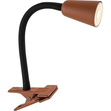 Rabalux - Lámpara de sobremesa con pinza 1xGU10/7W/230V naranja