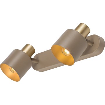Rabalux - Lámpara de techo con 2 focos E14, 10W, 230V, beige