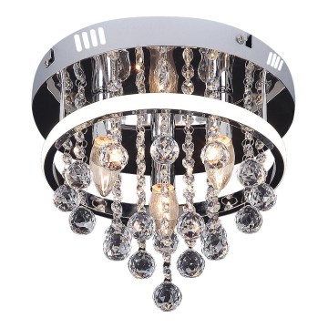 Rabalux - Lámpara de techo de cristal de montaje en superficie LED/20W/230V + 3xE14/40W Ø 30 cm