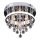 Rabalux - Lámpara de techo de cristal de montaje en superficie LED/20W/230V + 3xE14/40W Ø 30 cm