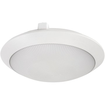 Rabalux - Lámpara de techo exterior con sensor de movimiento 1xE27/9W/230V IP65 Ø 30 cm blanca
