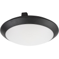 Rabalux - Lámpara de techo exterior con sensor de movimiento 1xE27/9W/230V IP65 Ø 30 cm negra