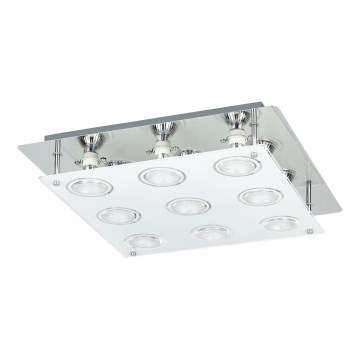 Rabalux - Lámpara de techo LED NAOMI 9x GU10/5W 38x38 cm