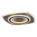 Rabalux - Lámpara de techo LED regulable LED/60W/230V 3000/4000/6000K cromo mate/negro + mando a distancia 48x48 cm