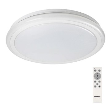 Rabalux - Lámpara de techo LED RGB regulable con mando a distancia, 32W/230V, Ø 40 cm