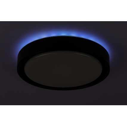 Rabalux - Lámpara de techo LED RGB regulable con sensor, LED/28W/230V 2700-5000K, Ø 36 cm + mando a distancia
