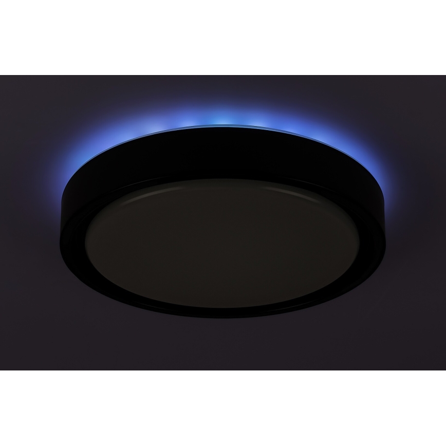 Rabalux - Lámpara de techo LED RGB regulable con sensor, LED/28W/230V 2700-5000K, Ø 36 cm + mando a distancia