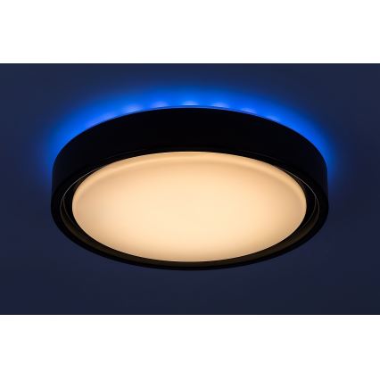Rabalux - Lámpara de techo LED RGB regulable con sensor, LED/28W/230V 2700-5000K, Ø 36 cm + mando a distancia