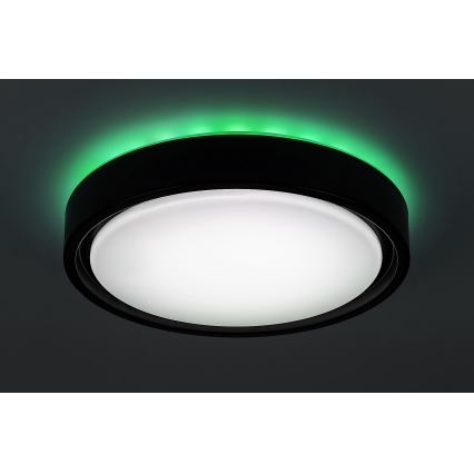 Rabalux - Lámpara de techo LED RGB regulable con sensor, LED/28W/230V 2700-5000K, Ø 36 cm + mando a distancia