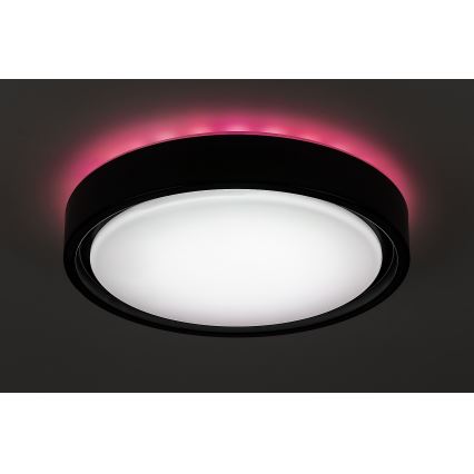 Rabalux - Lámpara de techo LED RGB regulable con sensor, LED/28W/230V 2700-5000K, Ø 36 cm + mando a distancia