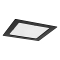 Rabalux - Lámpara empotrable LED LED/18W/230V 22x22 cm negro