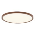 Rabalux - Lámpara LED de techo para baño, 24W, 230V, 3000/4000/6000K, Ø 40 cm, IP44, marrón