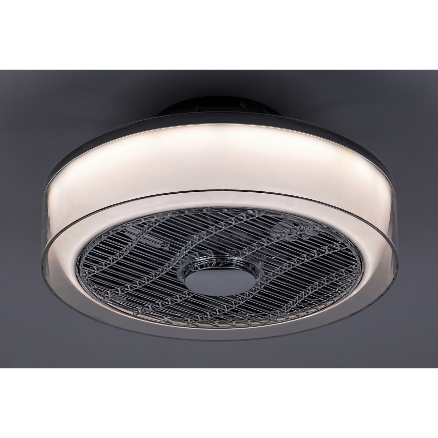 Rabalux - Lámpara de techo LED regulable con ventilador LED/30W/230V 3000-6000K + mando a distancia