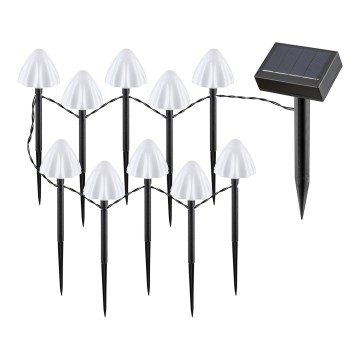Rabalux - Lámpara solar LED 10xLED/0,2W/1,2V IP44 300 mAh