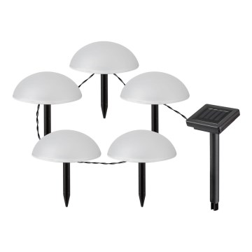 Rabalux - Lámpara solar LED 5xLED/0,2W/1,2V IP44 600 mAh