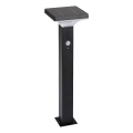 Rabalux - Lámpara solar LED con sensor LED/4W/3,7V IP44 negra 2200 mAh