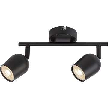 Rabalux - Lámpara spot 2x GU10, 15 W, 230 V, negra