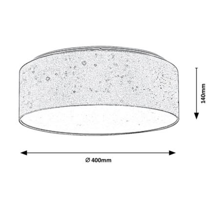 Rabalux - Lámpara de techo LED 22W 230V color crema Ø 40 cm