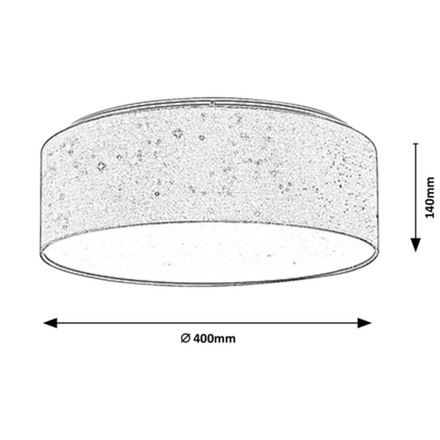 Rabalux - Lámpara de techo LED 22W 230V color crema Ø 40 cm