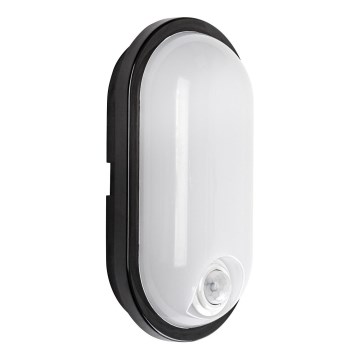 Rabalux - Luminaria LED de techo para exterior con sensor, 15W/230V, IP65, color negra