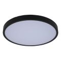 Rabalux - Luz de techo LED regulable para baño LED/24W/230V 3000-6000K IP44 diá. 35,5 cm negro + control remoto